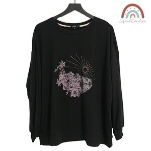 New! Angels Mountains Floral Sun Crewneck Sweatshirt Top